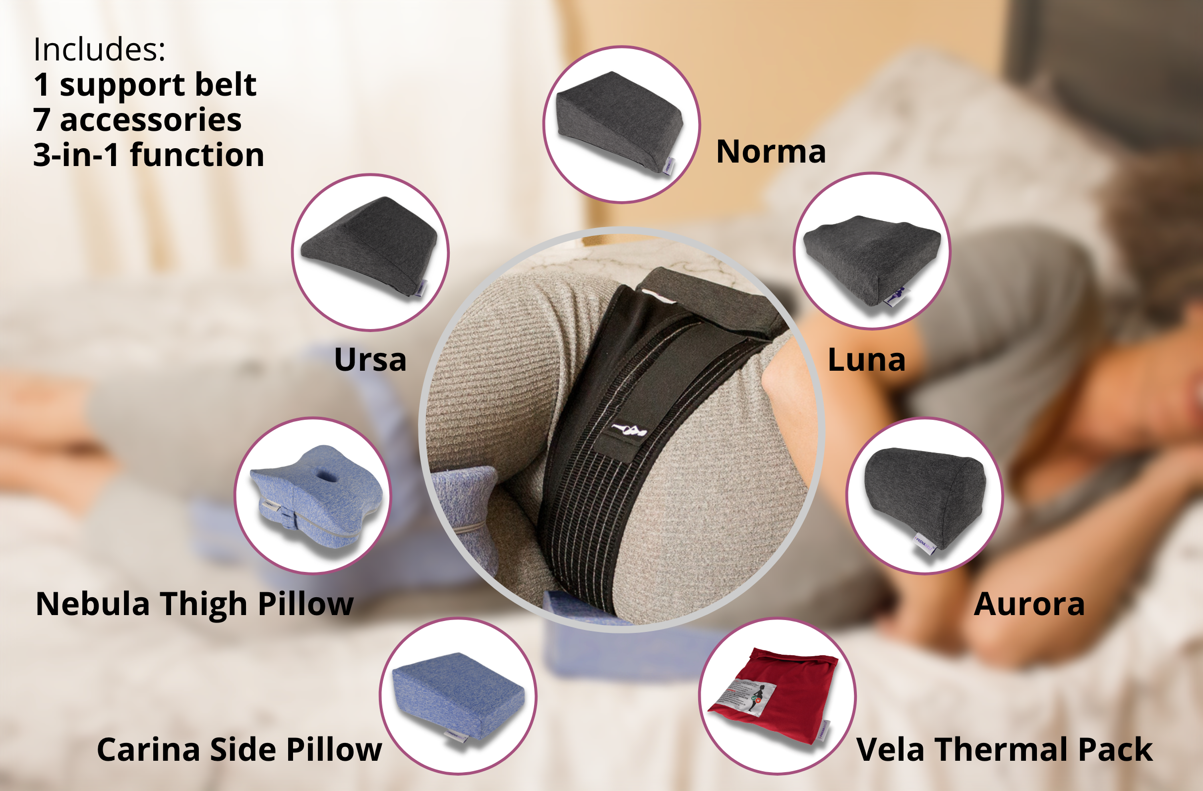 3 in hot sale 1 pregnancy pillow